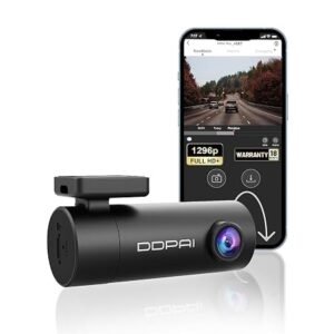 DDPAI Dash Cam for Car, 2K with Wi-Fi & App Control, Night Vision, G-Sensor