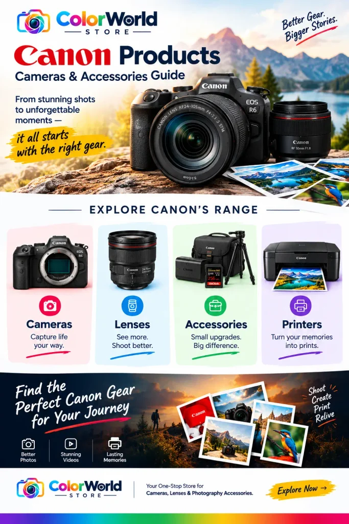 infographic image canon products